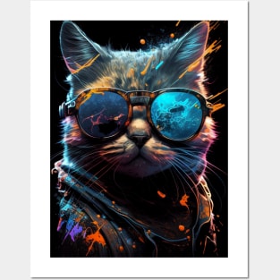 Cyber Cat Posters and Art